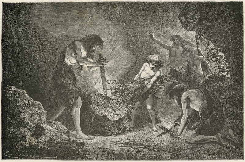 Erobringen av ild av Emile Antoine Bayard