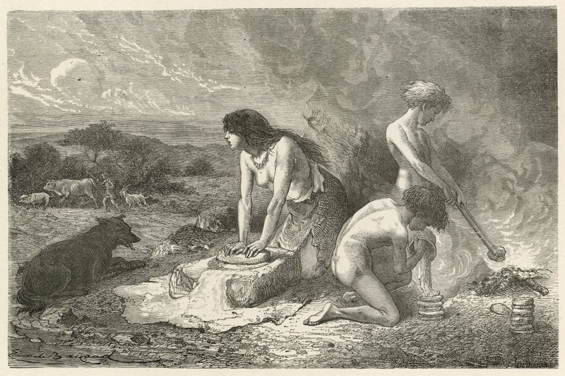 Bakekunsten i steinalderen av Emile Antoine Bayard