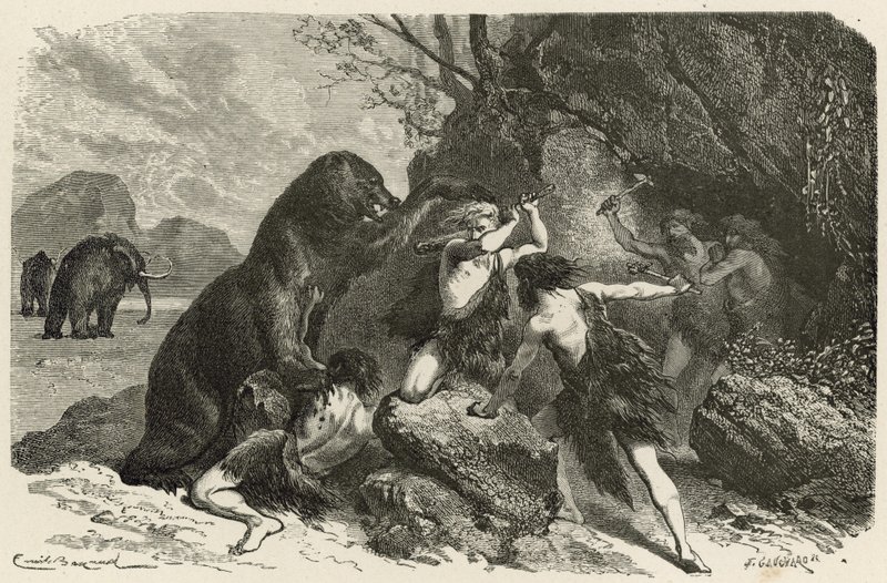 Mennesket i den store bjørnens og mammutens tid av Emile Antoine Bayard