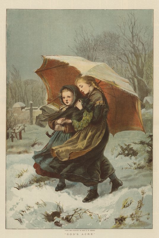 God's Acre (chromolitho) av Emily Mary Osborn