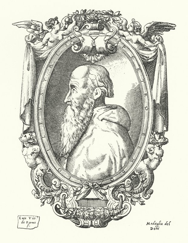 Pietro Bembo , italiensk lærd, poet og kardinal av Enea Vico