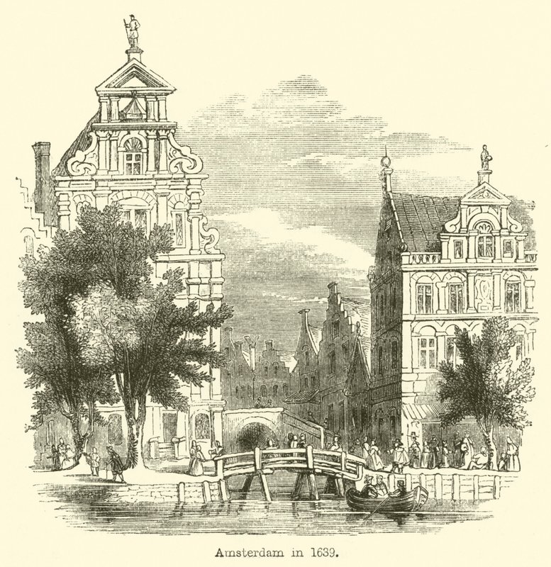 Amsterdam i 1639 av English School