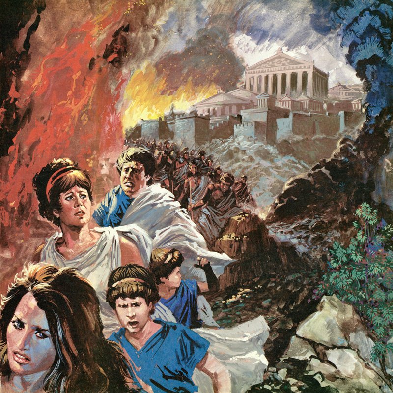 Athen brenner av English School