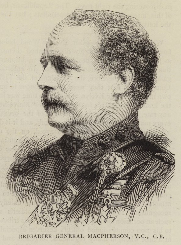 Brigadegeneral Macpherson, VC, CB av English School