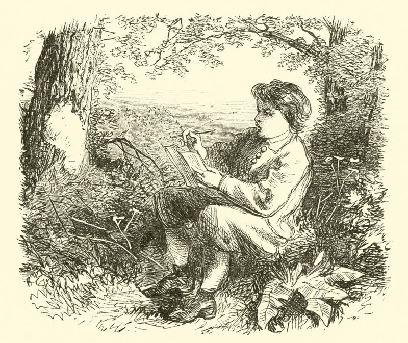 David Wilkie, gutten, studerer fra naturen av English School
