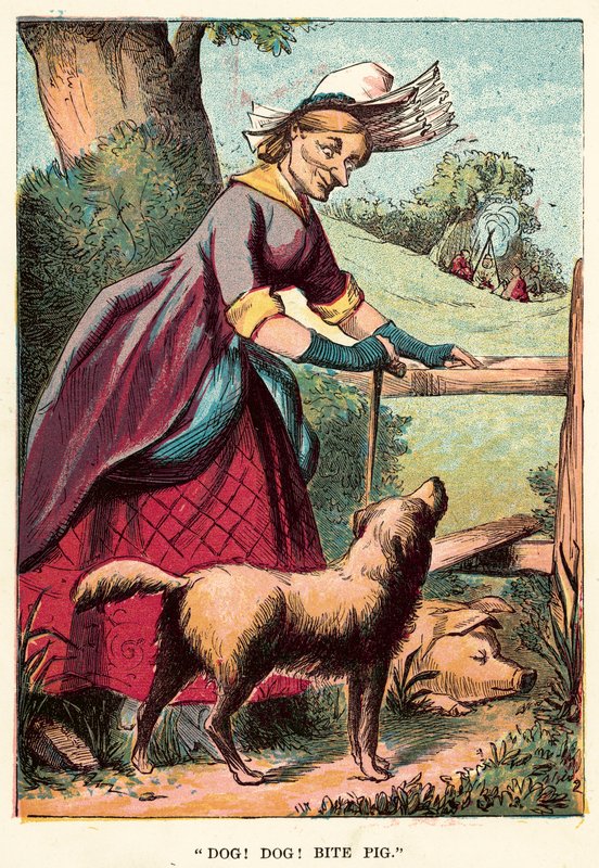 Hund! hund! bite gris av English School