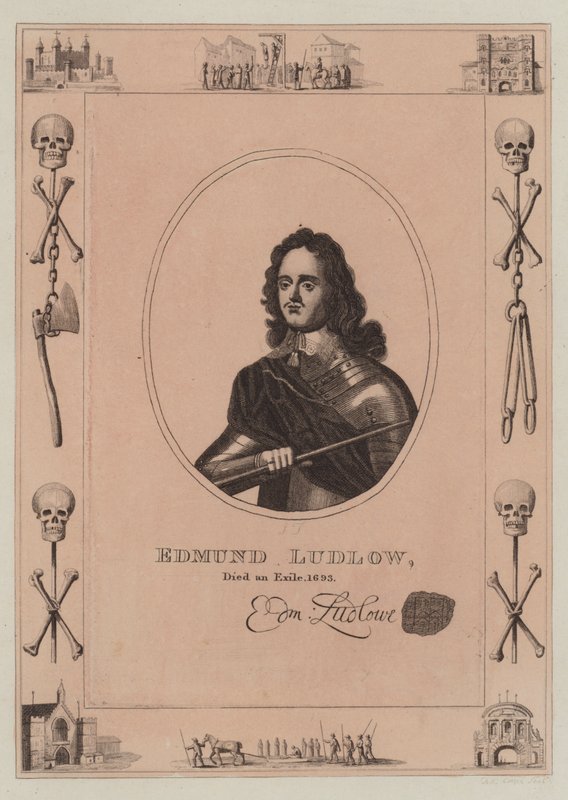 Edmund Ludlow, døde i eksil, 1693 av English School