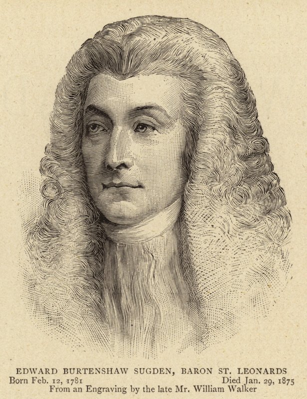 Edward Burtenshaw Sugden, Baron St Leonards av English School