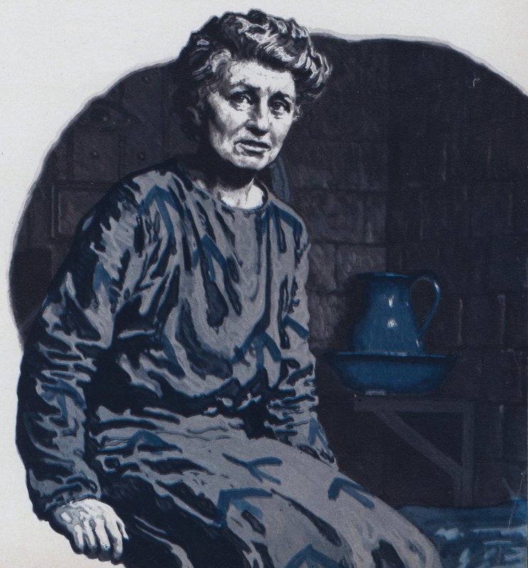 Emmeline Pankhurst i fengsel av English School