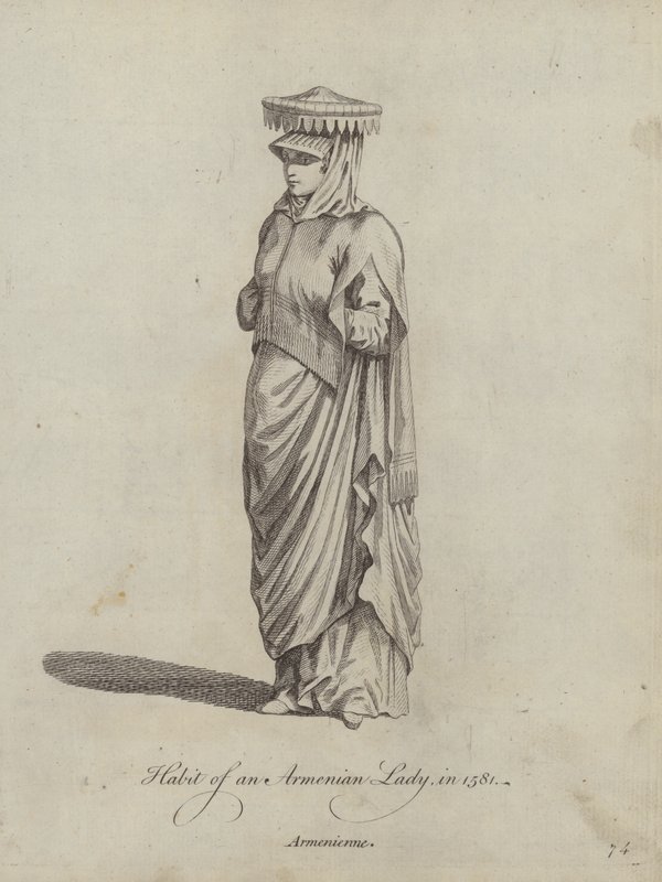 Vanen til en armensk dame i 1581 av English School