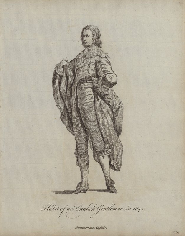 Vanen til en engelsk gentleman i 1640 av English School