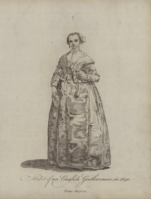 Vanen til en engelsk gentlewoman i 1640 av English School