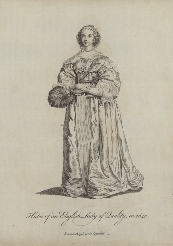 Vanen til en engelsk dame av kvalitet i 1640 av English School