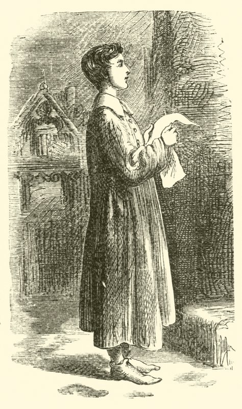 Martin Luther synger i Eisenachs gater for brød av English School