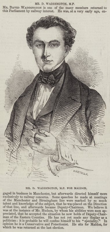Mr D Waddington, MP for Maldon av English School