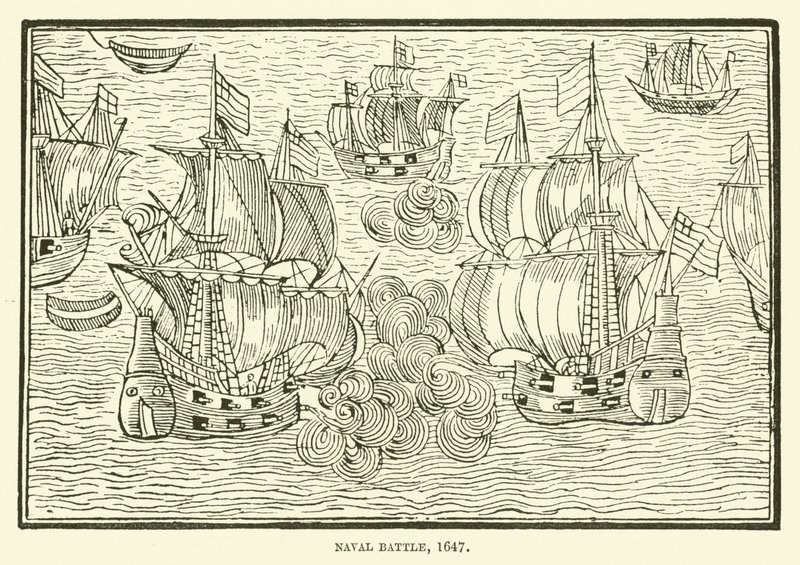 Sjøslag, 1647 av English School