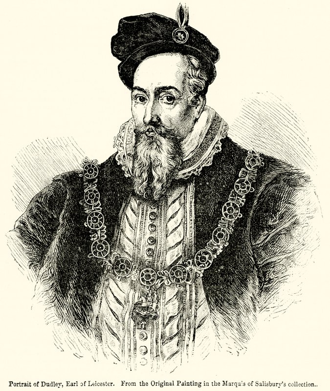 Portrett av Dudley, jarl av Leicester av English School
