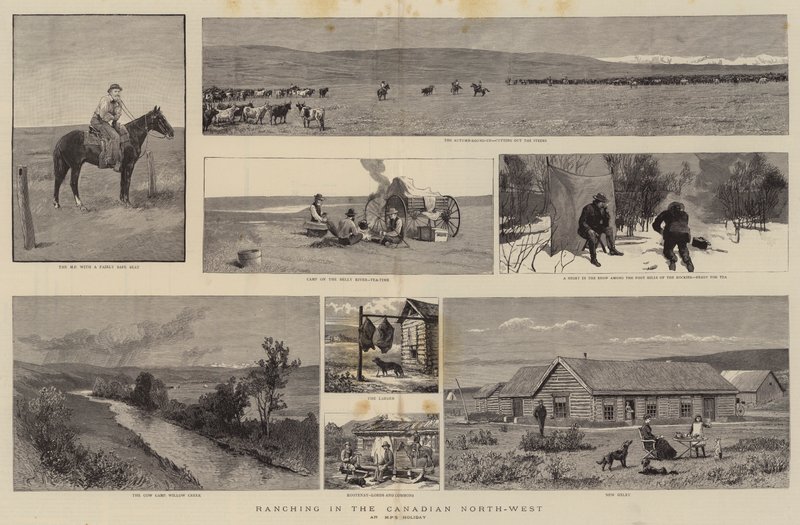 Ranching i det kanadiske nordvest av English School