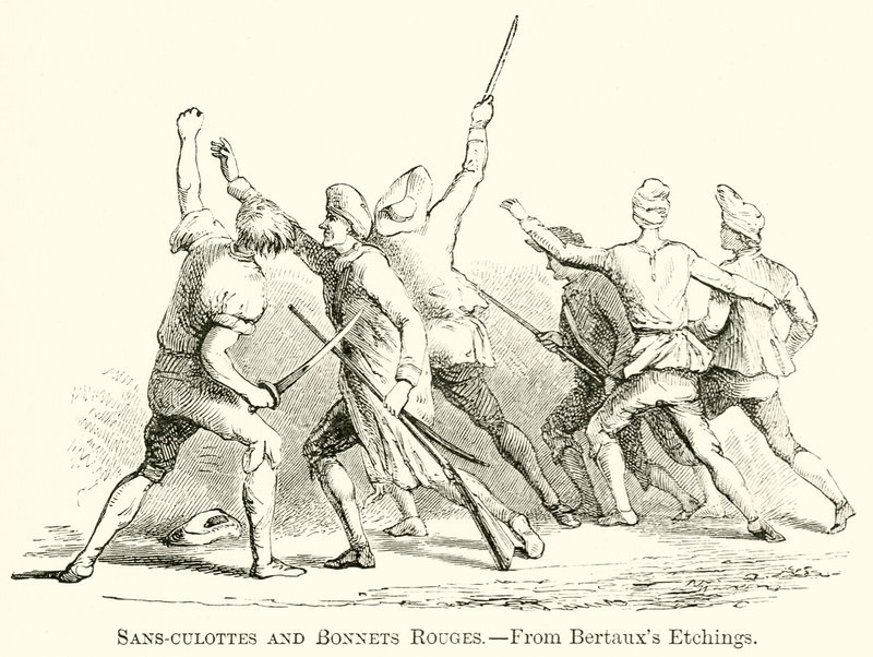 Sans-Culottes og Red Bonnets av English School