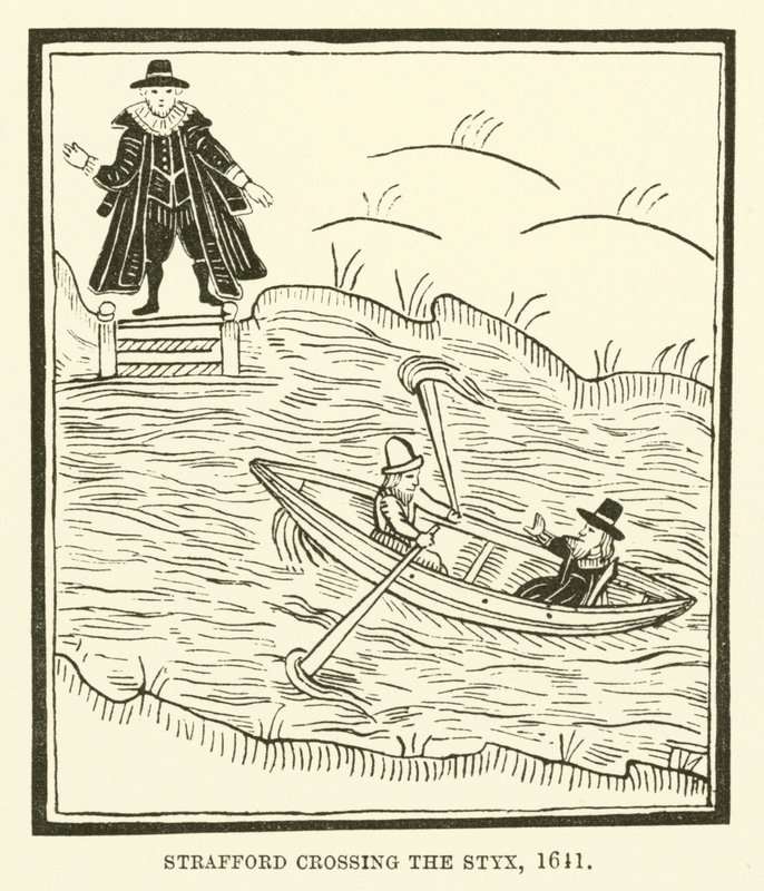 Strafford krysser Styx, 1641 av English School