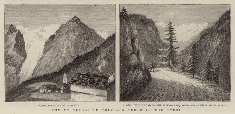 De Tourville-rettssaken, Skisser i Tyrol av English School