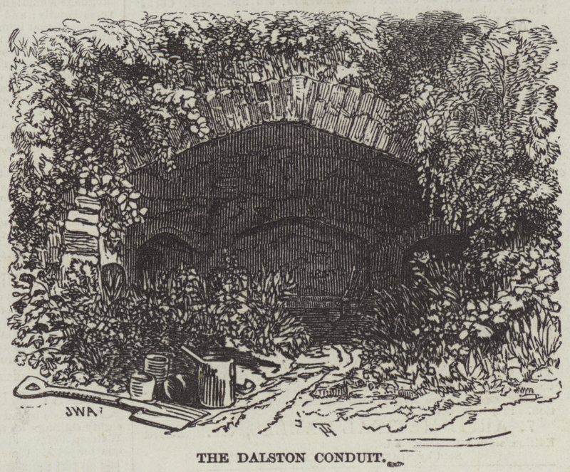 The Last of the Old London Conduits, i Dalston, i Parish of Hackney av English School
