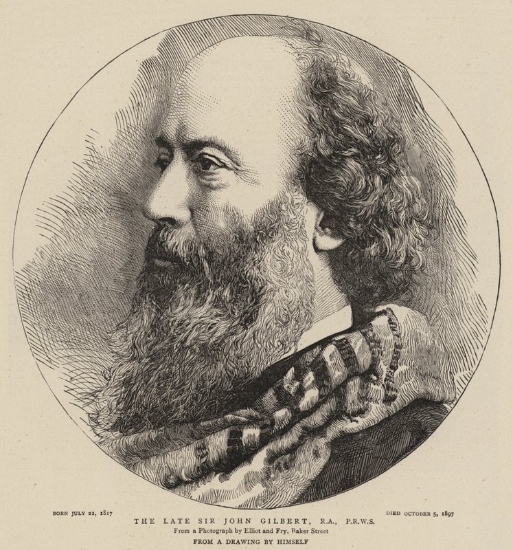 Avdøde Sir John Gilbert, RA, PRWS av English School