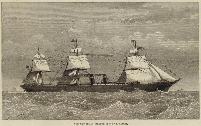 Den nye Inman Steamer City of Richmond av English School