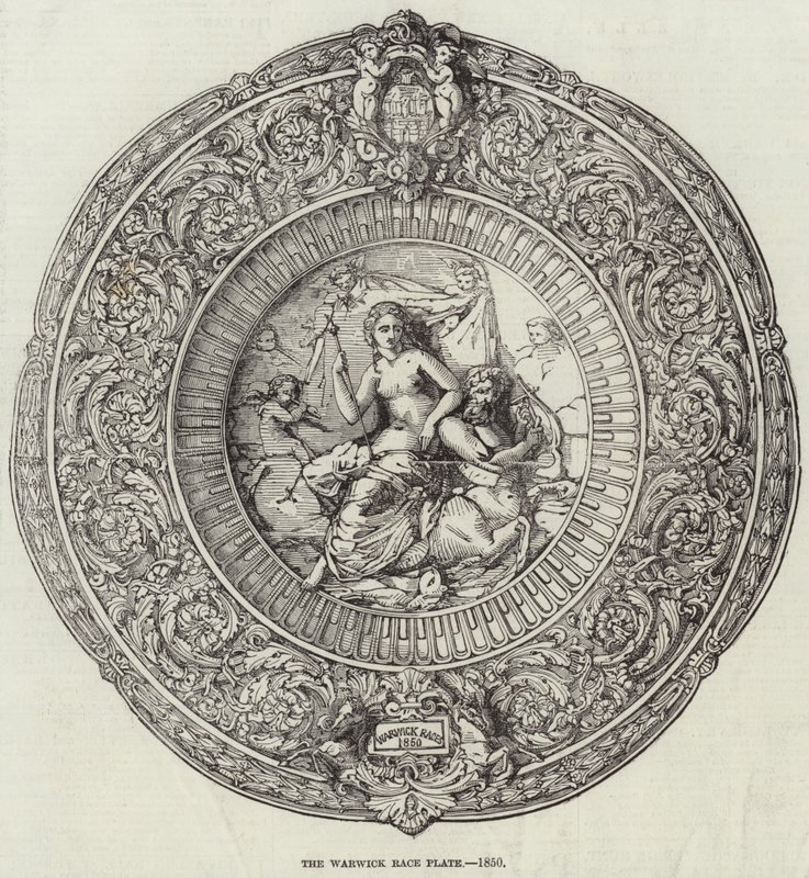 The Warwick Race Plate, 1850 av English School