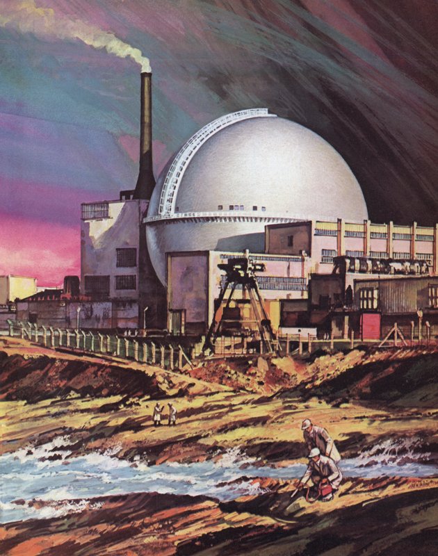 Kjernekraftverket i Dounreay i Skottland av English School