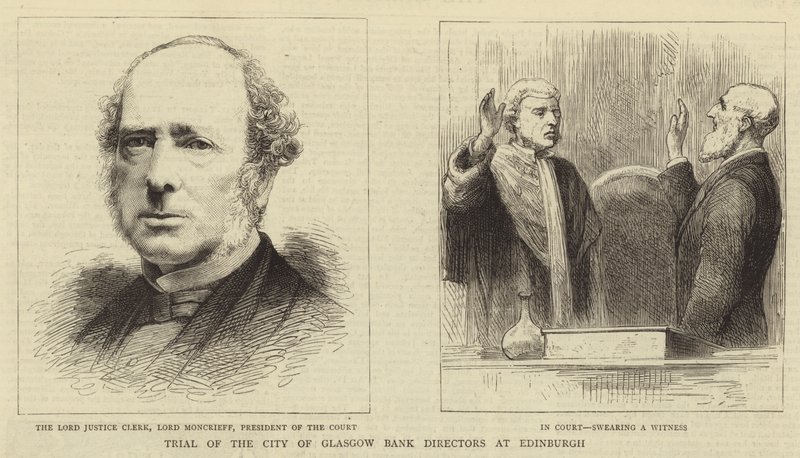 Rettssak mot City of Glasgow Bank Directors i Edinburgh av English School