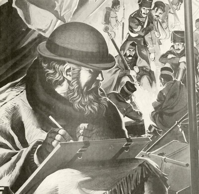 William Howard Russell, den første krigskorrespondenten av English School