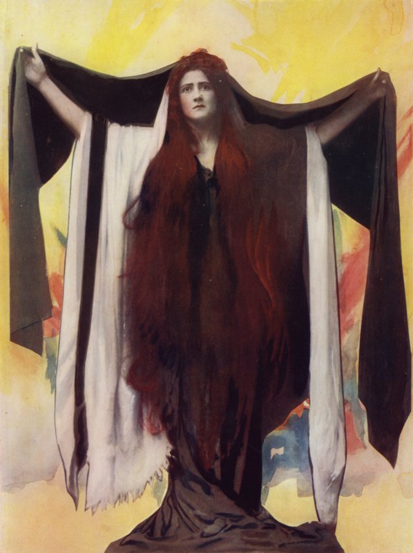 Frøken Maud Jeffries i Herodes (fargebilde) av English Photographer