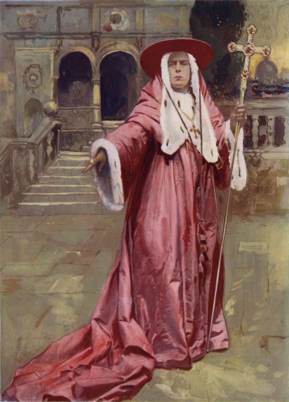 Mr E S Willard i The Cardinal (fargebilde) av English Photographer
