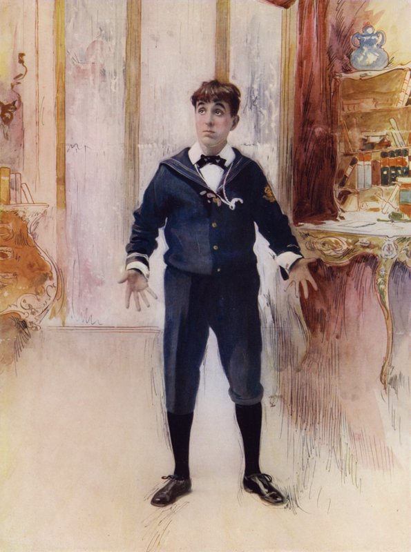 Mr Weedon Grossmith i The New Boy (fargebilde) av English Photographer