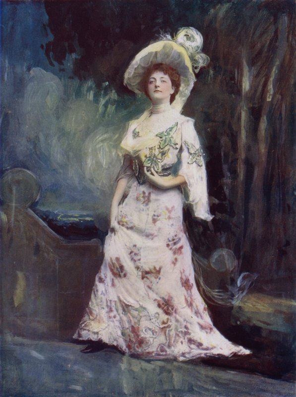 Mrs Maesmore Morris i Chance, The Idol (fargebilde) av English Photographer