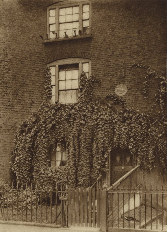 23 Hercules Road, Lambeth, hjemmet til William Blake fra 1793 til 1796 (s/hvitt-bilde) av English Photographer