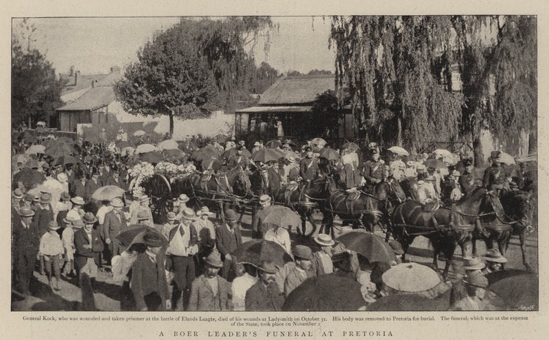 En Boer Leaders-begravelse i Pretoria av English Photographer