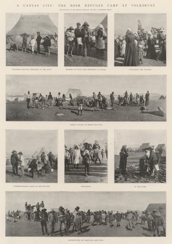 A Canvas City, Boer Refugee Camp på Volksrust av English Photographer