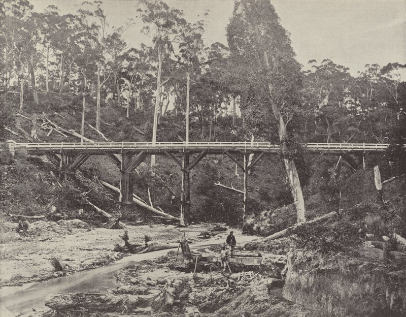A Miners Claim, nær Daylesford, Victoria av English Photographer