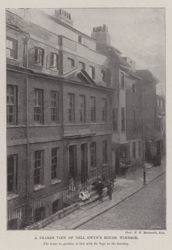 En nærmere utsikt over Nell Gwynn House, Windsor av English Photographer