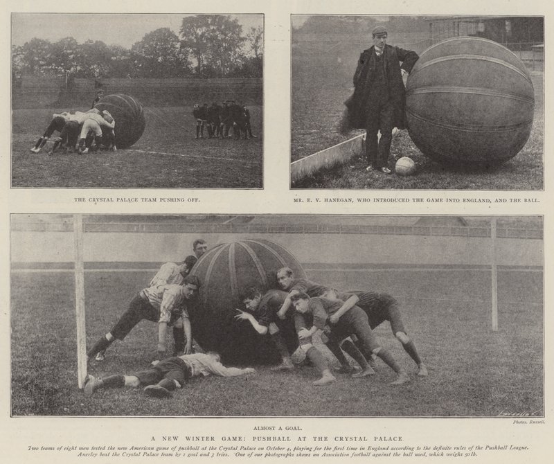 Et nytt vinterspill, Pushball på Crystal Palace av English Photographer