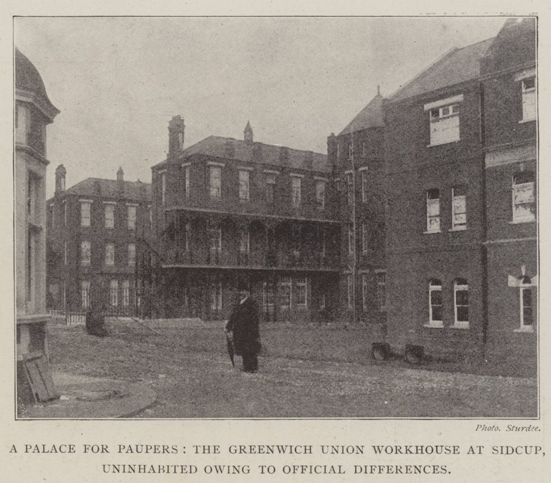 A Palace for Paupers, Greenwich Union Workhouse i Sidcup, ubebodd på grunn av offisielle forskjeller av English Photographer