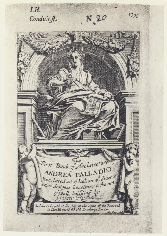 A Palladio, The First Book of Architecture, Tr G Richards 1668 (s/hvitt-bilde) av English Photographer