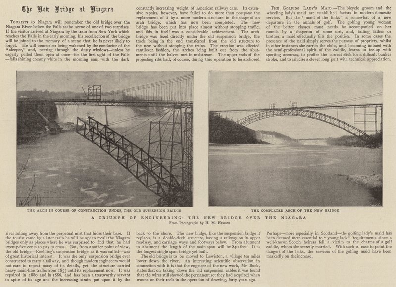 A Triumph of Engineering, den nye broen over Niagara av English Photographer