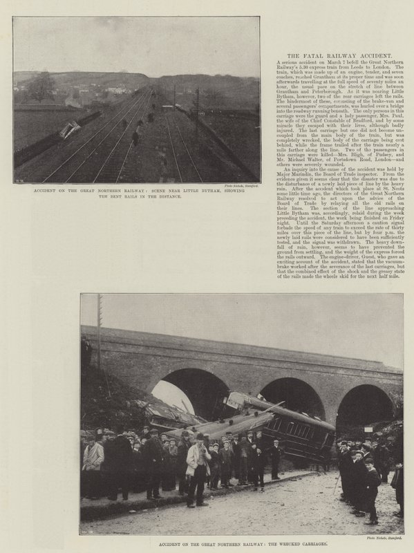 Ulykke på Great Northern Railway av English Photographer