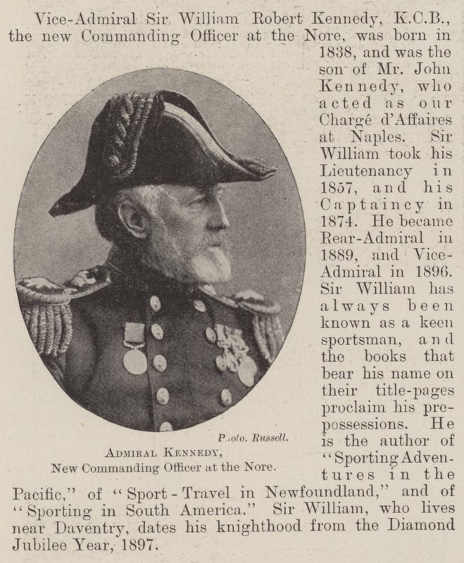 Admiral Kennedy, ny kommandant ved Nore av English Photographer
