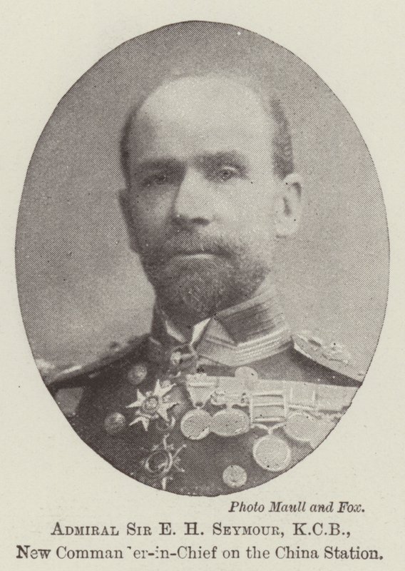 Admiral Sir E H Seymour, KCB, ny øverstkommanderende på China Station av English Photographer