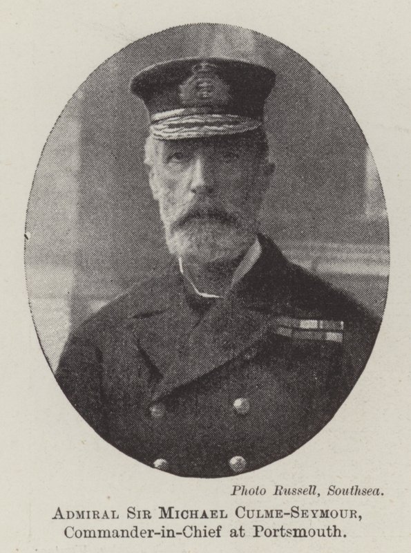 Admiral Sir Michael Culme-Seymour, øverstkommanderende i Portsmouth av English Photographer