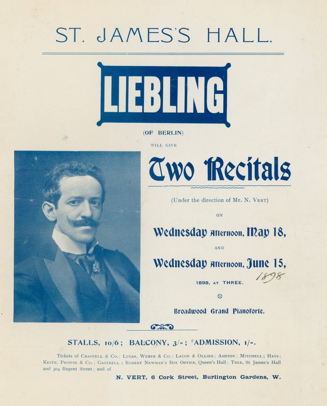Annonse for konsert av Liebling fra Berlin av English Photographer